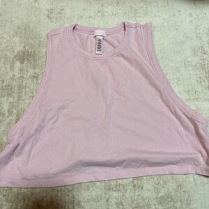 SKIMS Light Pink Sleeveless Crop Top